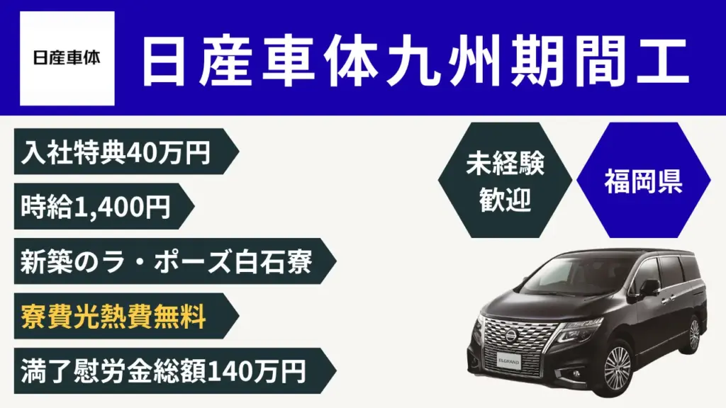 日産車体九州期間工